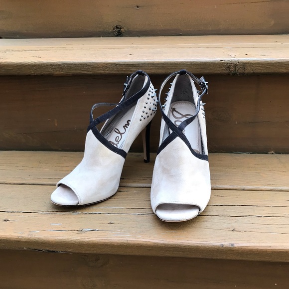 Sam Edelman Adrienne Spiked Suede Heels 9.5 - Picture 1 of 6